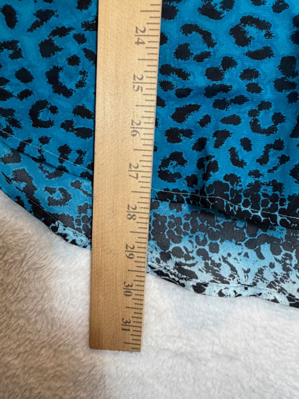 Toz & Ali Blouse Womens Size XL Blue Animal Print Art to Wear Hippie Lightweight - Picture 7 of 8